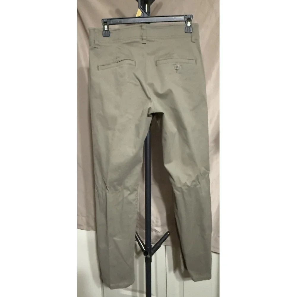 Lee X-Treme Comfort‎ Mens 30x32 Straight Leg Flat Front Pants Tan Khaki